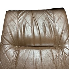 【ジ1212-30】 これ以上は値下げできないです‼️本革 シングル ソファ 一人掛け 椅子レザーチェアの画像