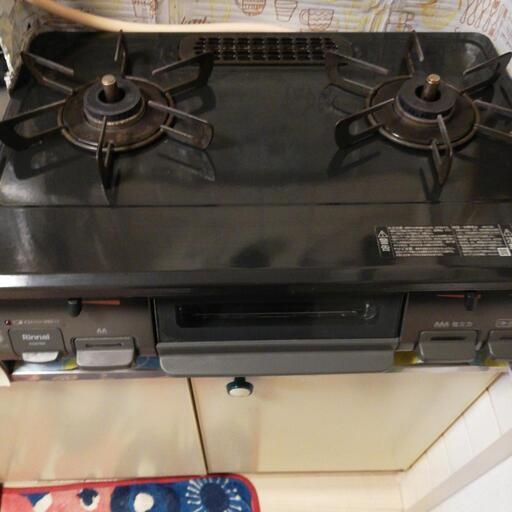 ガスコンロ　Rinnai KG67BK　都市ガス