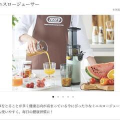 新品未使用 Toffy ミニスロージューサーの画像