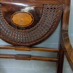 ヴィンテージ　アームチェア　彫刻　猫脚の画像