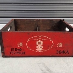 昭和レトロ　木箱　当時物　アンティーク　ヴィンテージ