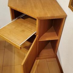 決まりました コーナーテーブル 収納の画像