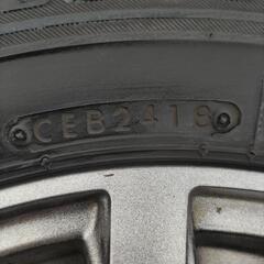 スタッドレスタイヤセット　155/80R13  アルミ　ブリジストン　セリアル2418   バリ山　ハイトワゴンにも合います！！の画像