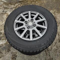 スタッドレスタイヤセット　155/80R13  アルミ　ブリジストン　セリアル2418   バリ山　ハイトワゴンにも合います！！の画像