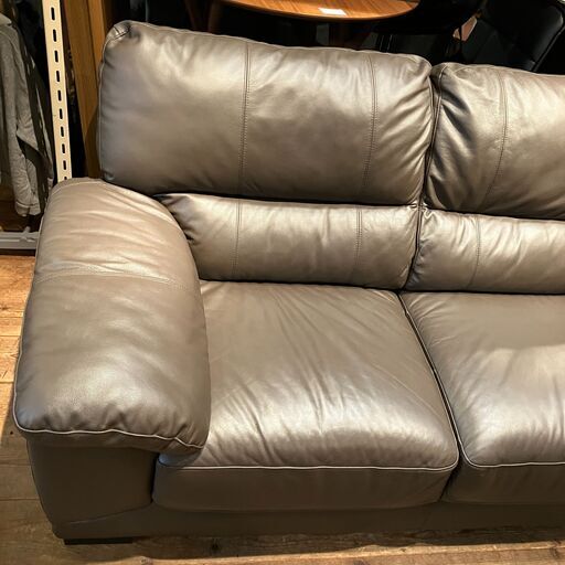 ニトリ　2人用ソファ(ウォール3KD 革C1BE) NITORI ニトリ 2人用本革ソファ (ウォール3KD 革C1DBR) (買取