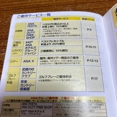 ANAグループ優待券の画像