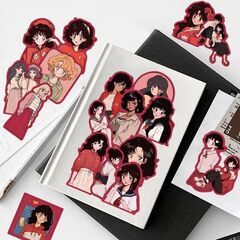 アニメ少女 漫画少女 漫画 恋愛 ピュア 乙女 純情 癒し ステッカーの画像