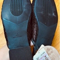 しまむら tal.by yumi レースメッシュサンダル ミュールの画像