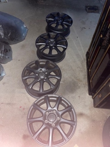 ホイールセット　DUFACT 16×6.5J  ガンメタ