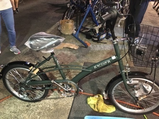 ミニベロ　自動点灯ライト付き