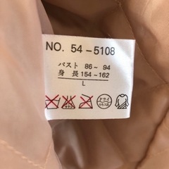 ダウンジャケット　ピンク　サイズLの画像