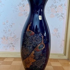 巨峰　孔雀柄🦚花瓶