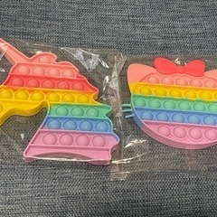 プッシュポップ バブル ユニコーン ネコ スクイーズ玩具 知育玩具の画像