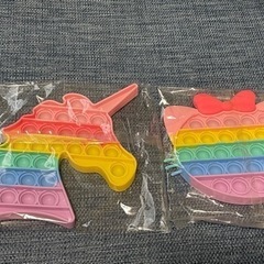 プッシュポップ バブル ユニコーン ネコ スクイーズ玩具 知育玩具の画像