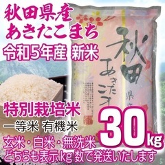 農家直送 秋田県産 令和５年 新米 あきたこまち ３０kg 特別...