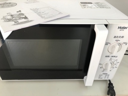 すぐ使えるシンプル単機能レンジ、Haier ハイアール2014年電子レンジJM-17E西日本専用レンジ、説明書付き