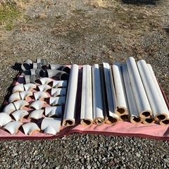 【売約済】塩ビ管継手　配管断熱カバー　端材