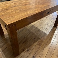 定価25万　ダイニングセット　ダイニングチェア　4脚　アジアン　アンティーク家具の画像