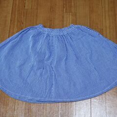 ★3can4on サンカンシオン★スカート 140cm★女の子 ストライプ 片側ポケット★ワールド★の画像