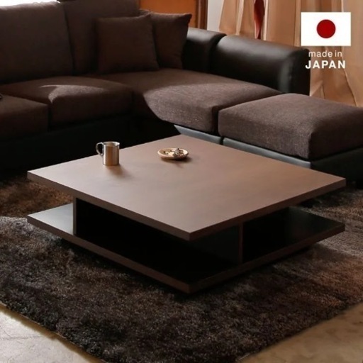 センターテーブル　90✖️90 ウォールナット