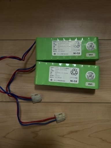 ニカド蓄電池　非常用バッテリー　２個　中古品　2018製