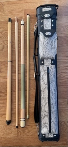 ビリヤードキュー 2本 専用ケース付