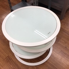 ガラステーブル　３段　売ります！！