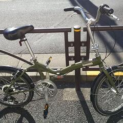 ◆リユース・リサイクル自転車・20インチ・6段ギヤ付き折り畳み・...