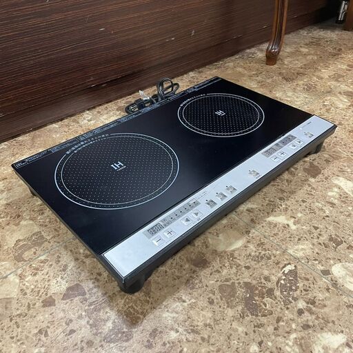 2口IH調理器 PPIT-2IH-BK 2021年製 株式会社パン・パシフィック コンロ クッキングヒーター 電気 札幌 東区