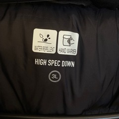 数回着用のみ　防寒①冬コート　メンズ　３L まぁまぁ美品の画像