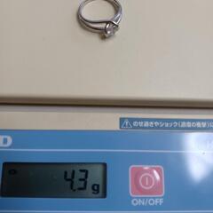 プラチナ　ダイヤモンド　リングの画像