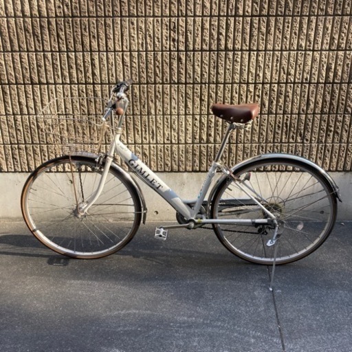 Gimlet 自転車　ホワイト　サカモトテクノ 27インチ ギムレット 外装6段変速 オートライト (4color) SAKAMOTO TECHNO GIMLET BAA適合車 S-tech シティサイクル