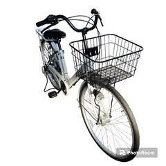 ウェルビーサイクル 自転車 26インチ 白 6段変速 ACTIVE ONEWAY 中古品の画像