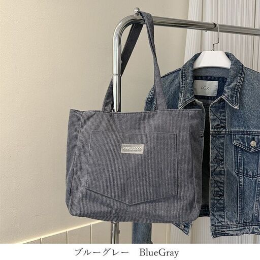 新品 トートバッグ バッグ 大きめ レディース デニム キャンバス ブルー