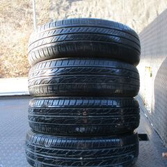 中古タイヤ　１５５/６５/１４　交換費用全て込み４本価格￥９０００