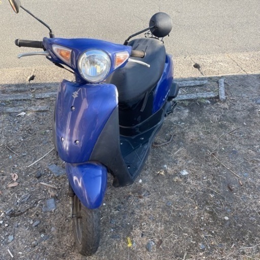 スズキ SUZUKI 原付 レッツ LET'S  バイク 青