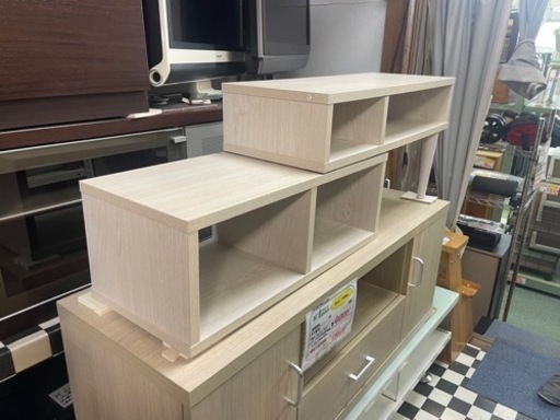 【リサイクルサービス八光】幅75-135㎝　ニトリ　伸長式テレビ台 リサイクルサービス八光】幅75-135㎝ニトリ伸長式テレビ台 (八光