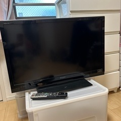 終了しました。SHARP  AQUOS   テレビ