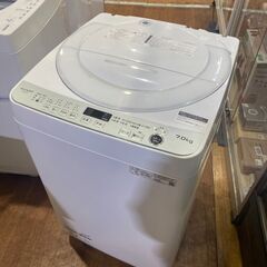 ✨安心の分解洗浄済✨SHARP 2022年製 7.0Kg 洗濯機 ES-GE7F-W 【愛市I4S032090-104】