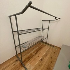 伸縮押入れハンガーラック LIFELEXの画像