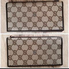 グッチ シェリー 長財布 札入れ キャンバス 超美品　【鑑定済】の画像