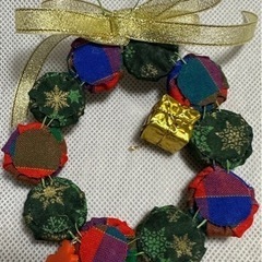 クリスマスリース　手間ひまをかけたハンドメイドの画像