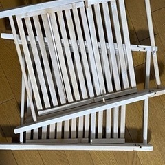 折りたたみ　雑貨ラック二つの画像