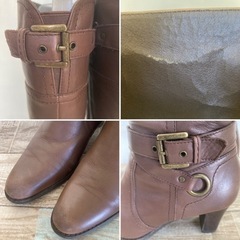 値下げ↓中古◆レディース◆ロングブーツ◆サイズＭ◆茶色◆の画像
