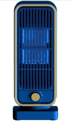 黒色 電気ファンヒーター ヒーター 小型 ３段階調可