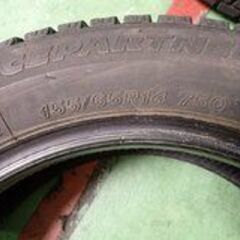 本日迄★管⑤14インチ★全国配達料込価格★ドタキャンNG★美品★155/65R14★計4本★ブリヂストン アイスパートナー★新古スタッドレス★購入後、屋内保管2日目＊未装着（投稿、出品＝時点で）★互換性＝自己責任★質問NG★逆光撮影★お渡し予定日＝12月16日～17日（予定）★24時間対応★返品不可★お返事は可能な限り迅速にさせて頂きます。の画像