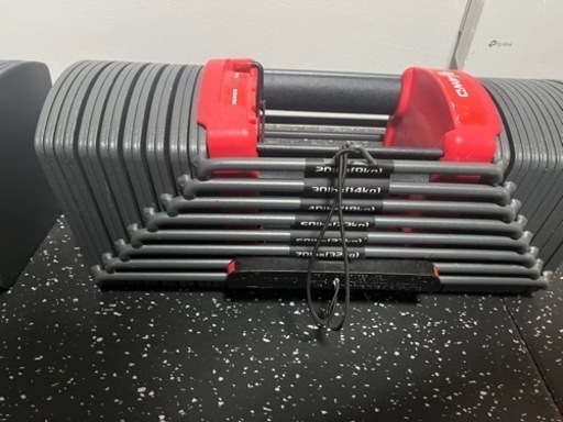 可変式ダンベル40キロ2個、トレーニングベンチ、トレーニングマット3点セット