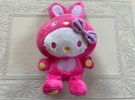 カラフルバニー キティちゃん ぬいぐるみ