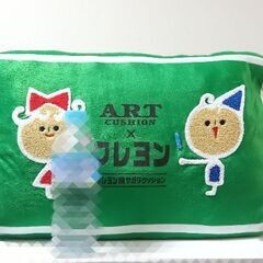 決まりました　未使用　クレヨン柄　サガラクッション