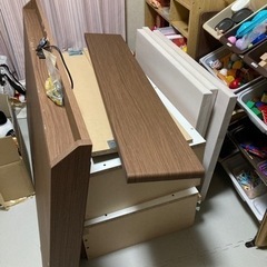 ニトリ　収納付きダブルベッド(フレームのみ)の画像
